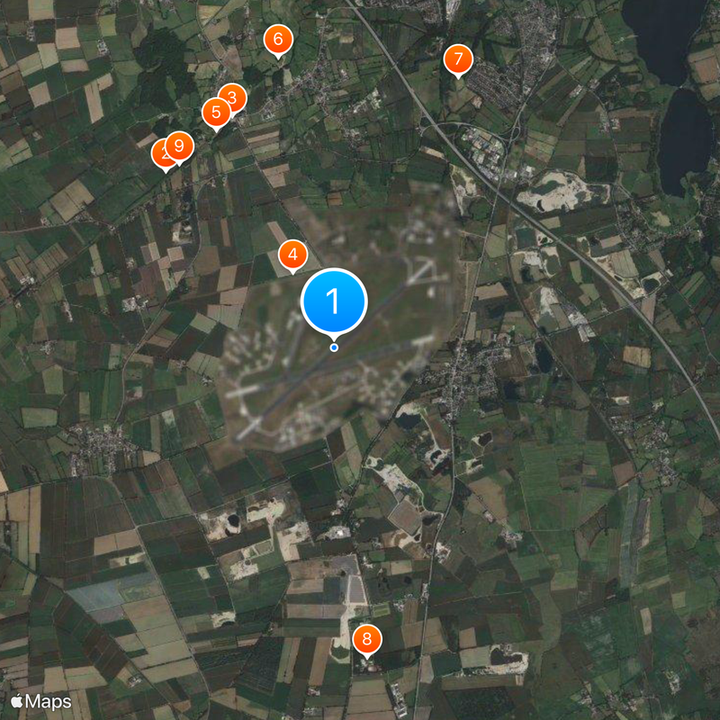 Schleswig Air Base Map