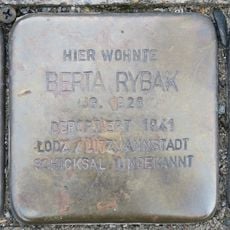 Stolperstein en memoria de Berta Rybak