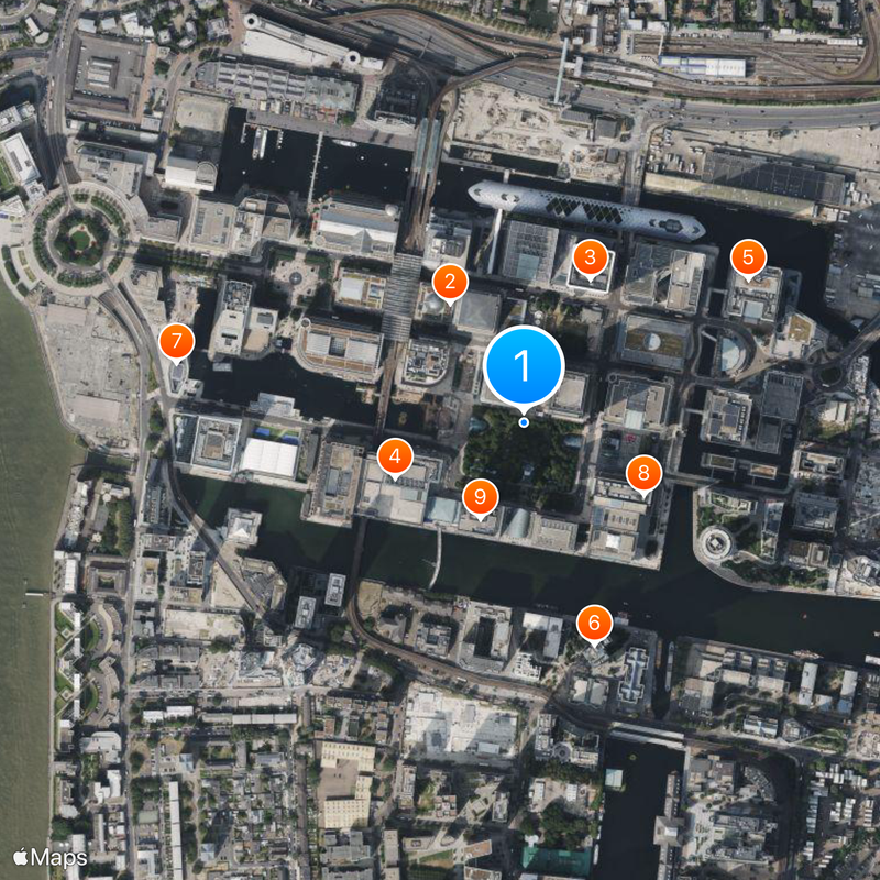 Canary Wharf Map