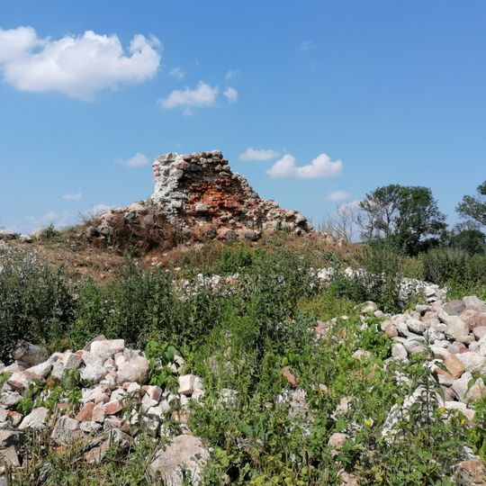 Castle ruins in Krępcewo