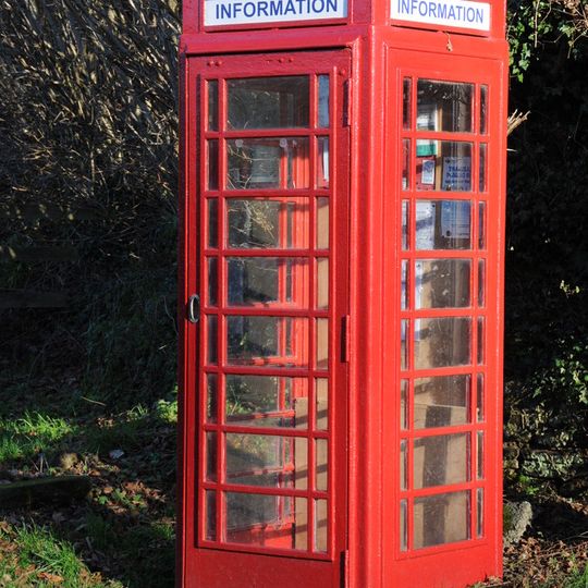 K6 Telephone Kiosk Outside Kentchurch Post Office