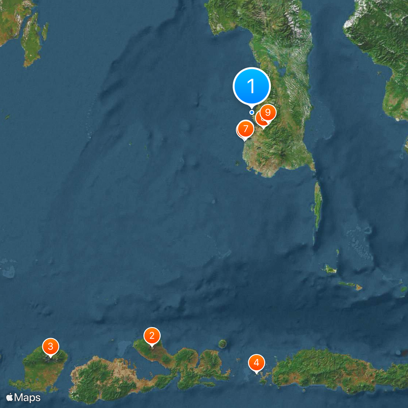 Pangkajene and Islands Map