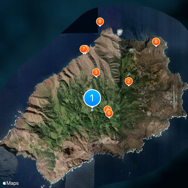 Sainte-Hélène Carte