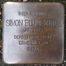 Stolperstein à la mémoire de Simon Blumenthal
