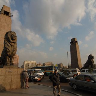Leones del puente Qasr al-Nil