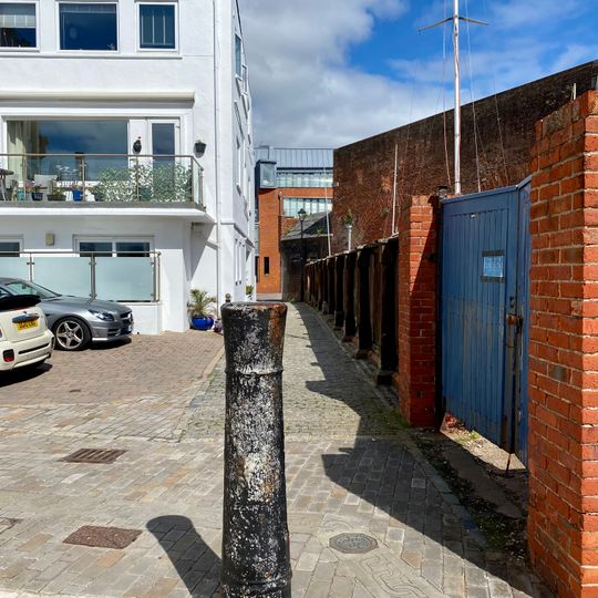 Bollard On North Side Of Round Tower