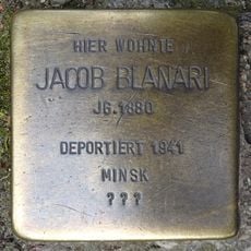 Stolperstein en memoria de Jacob Blanari
