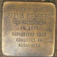 Stolperstein dedicated to Selma Isenberg