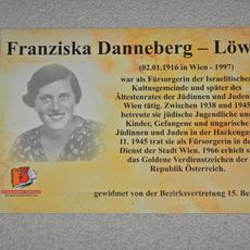 Gedenktafel für Franziska Danneberg-Löw