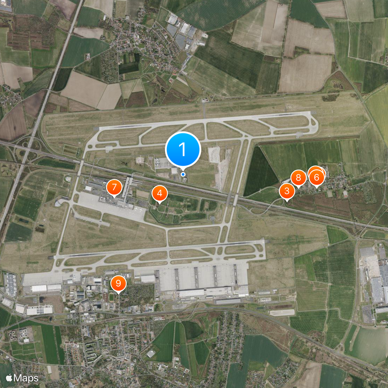 Leipzig/Halle Airport Map