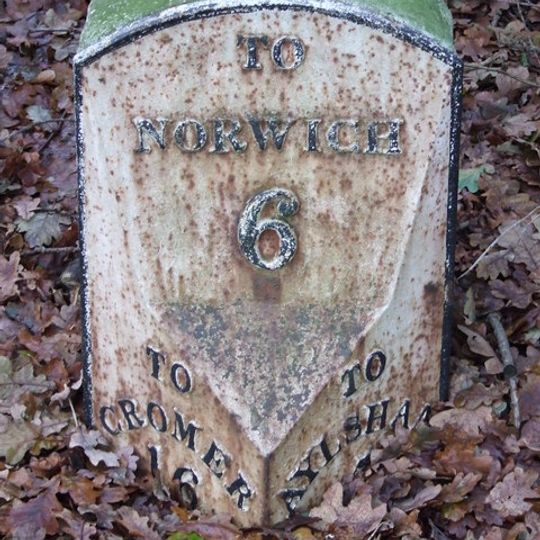 Milepost, 60yds S of 47 Cromer Rd