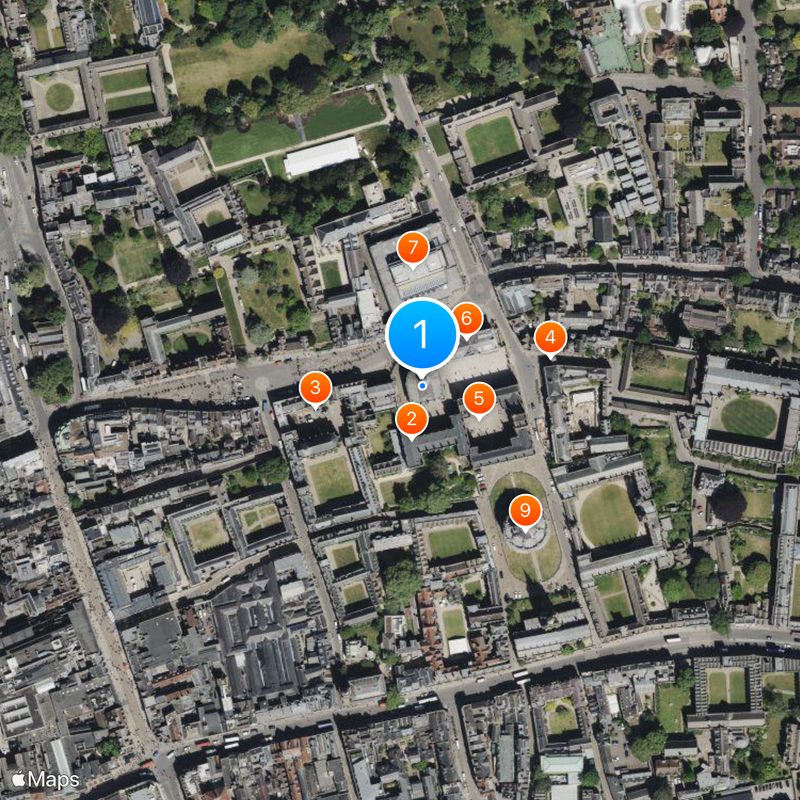 Sheldonian Theatre Mapa