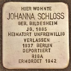 Johanna Schloss geb. Bildesheim