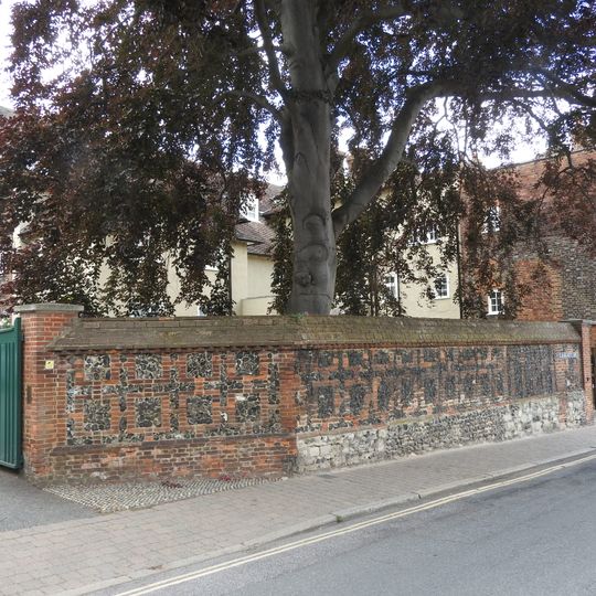 Wall To South Entrance And South West Garden Of Bishop's Court  Wall To South Entrance And South West Garden Of No 24