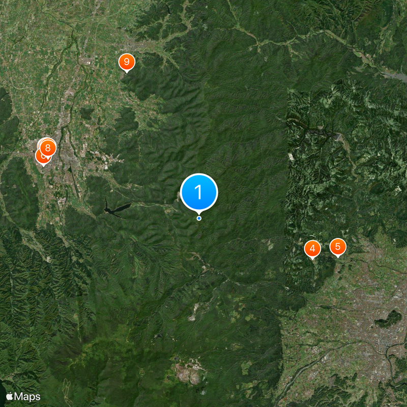 Kuriko tunnel Map