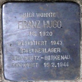Stolperstein dedicated to Franz Hugo