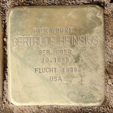 Stolperstein à la mémoire de Gertrude Heinsius