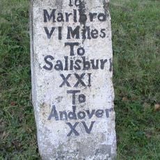 Milestone In Verge In Front Of Number 129