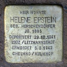 Stolperstein dedicated to Helene Epstein