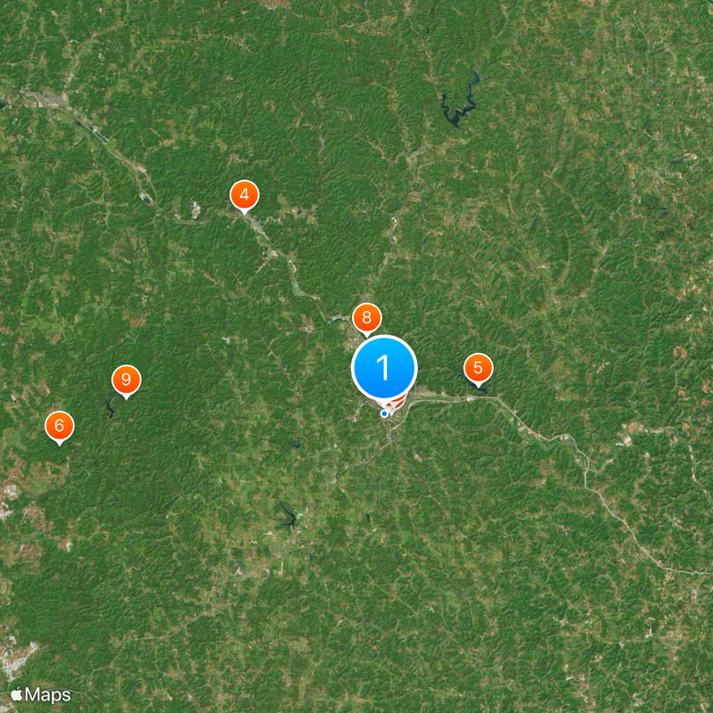 Athens Lunatic Asylum Map