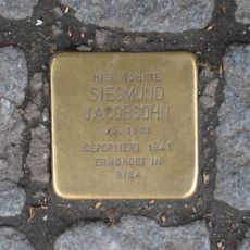 Stolperstein en memoria de Siegmund Jacobsohn