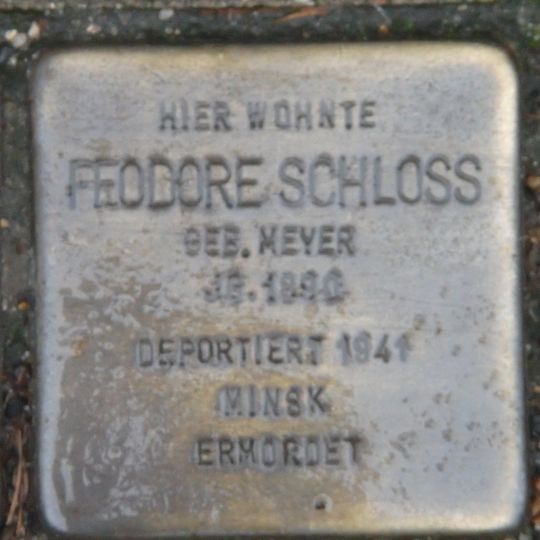 Stolperstein en memoria de Feodore Schloss