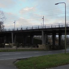 Railway bridge over the Vliet canal