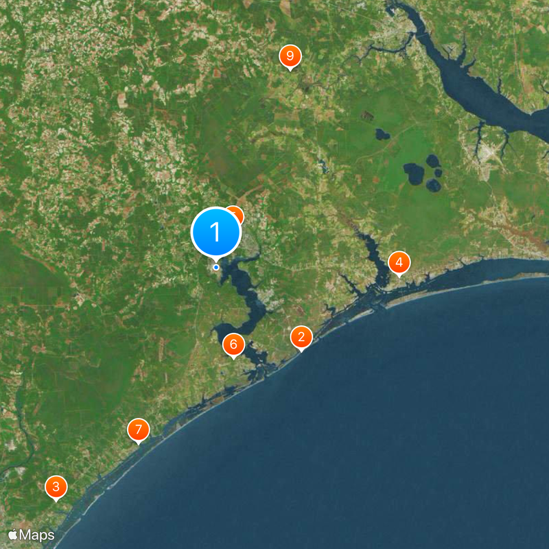 Marine Corps Air Station New River Map