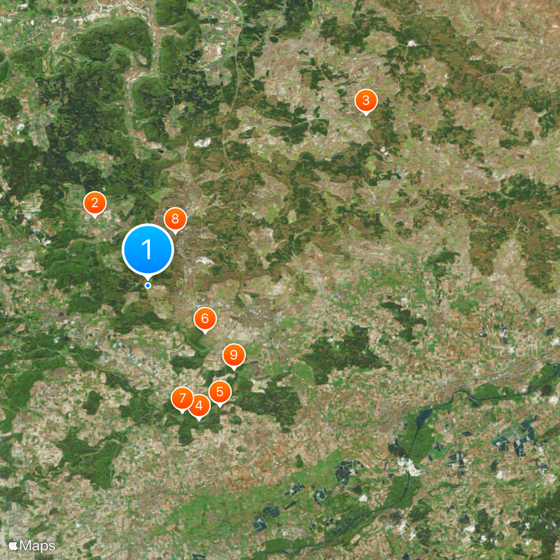 Arrondissement de Heidenheim Carte