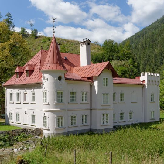 Hammerherrenhaus, Hammerwerk, Wagenremise, Mühle, Schmiede und Backhaus