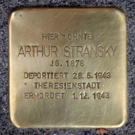 Stolperstein für Arthur Stransky
