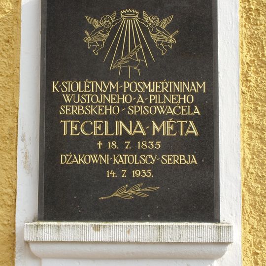 Gedenktafel für Tecelin Mět in Rosenthal