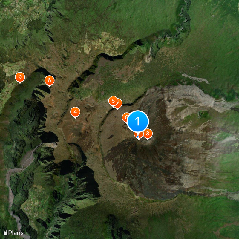 Piton de la Fournaise Mapa
