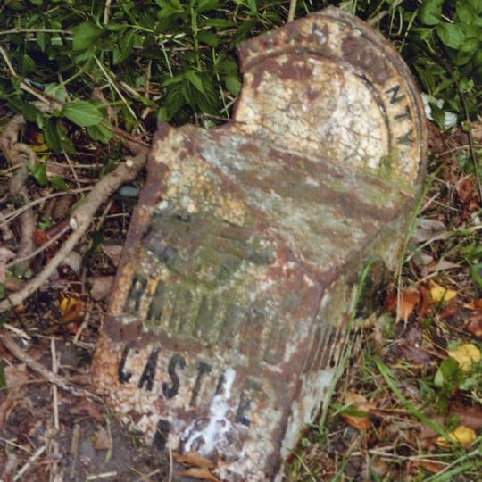 Milepost South Of Carlbury Hall