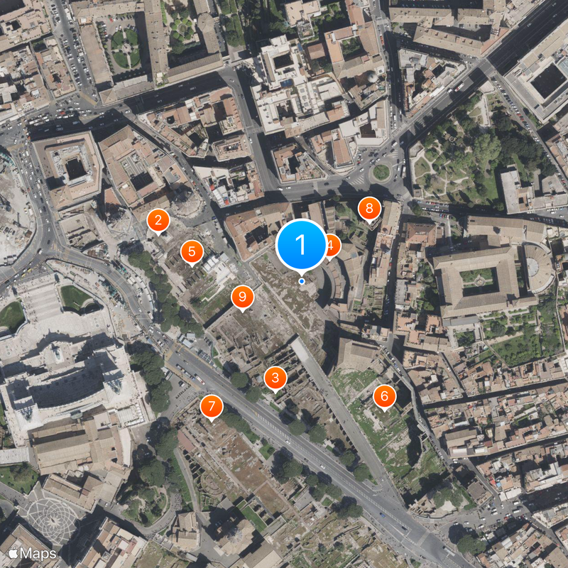 Forum de Trajan Carte