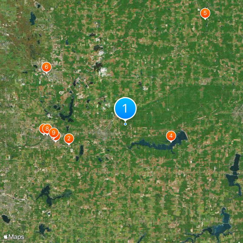 Condado de Portage Mapa