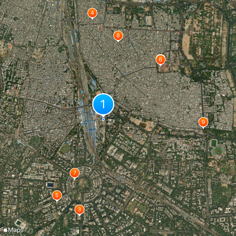 New Delhi metro station Map
