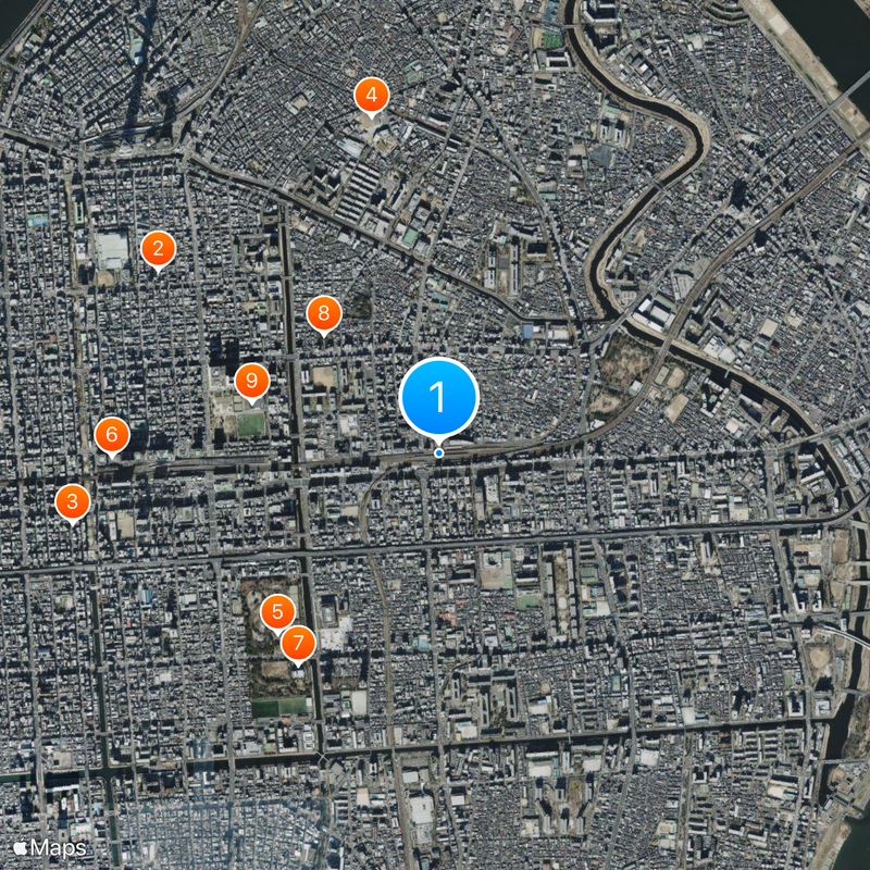 Kameido Station Map