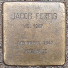 Stolperstein dedicated to Jacob Fertig