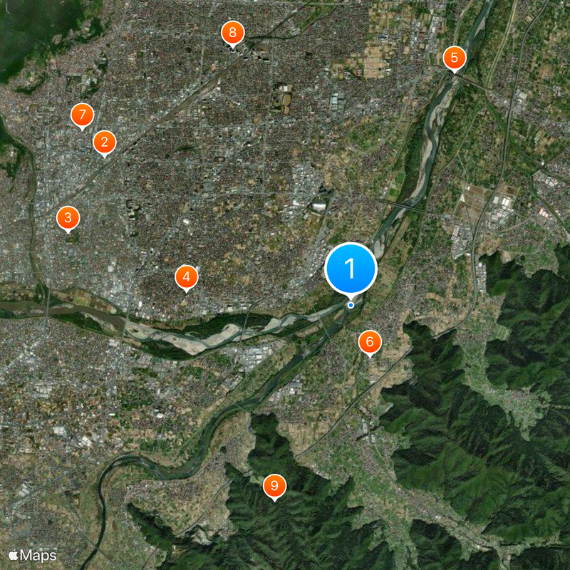 Saigawa River Map