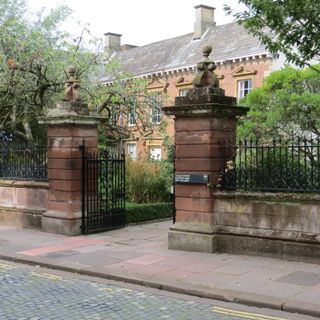 Wall, Gates And Railings In Front Of Tullie House