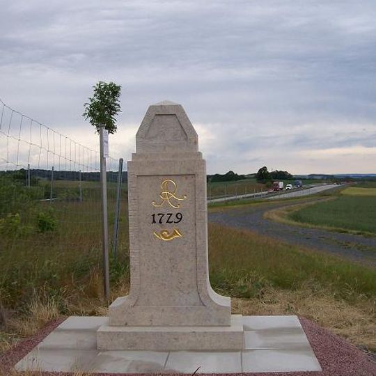 Polish-Saxon Post Milestones Göppersdorf
