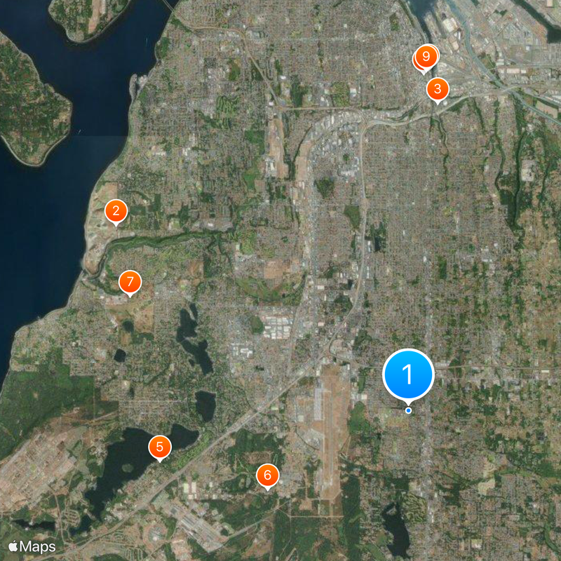 Pacific Lutheran University Map