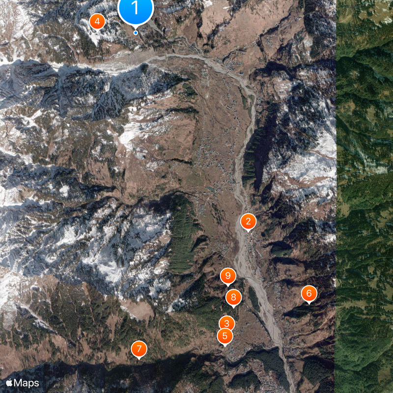 Solang Valley Map
