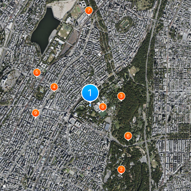 Université Fordham Carte