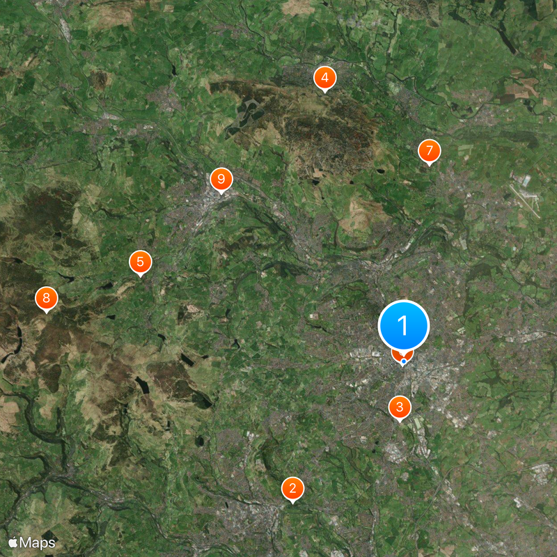 City of Bradford Mapa