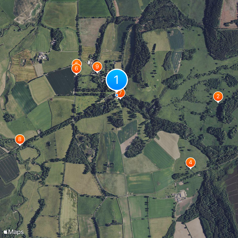Castillo de Chillingham Mapa