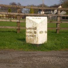 Milepost, S of Meir Heath