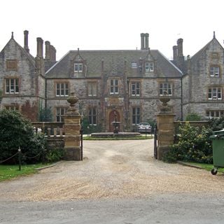 Steepleton Manor With Attached Courtyard Walls And Gates