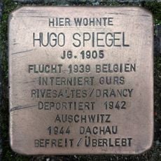 Stolperstein dedicated to Hugo Spiegel